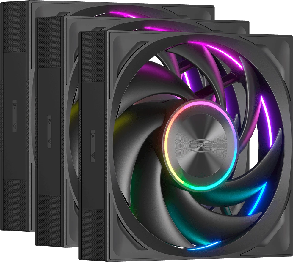 PCcooler F7 X120 ARGB Black (3 шт.)