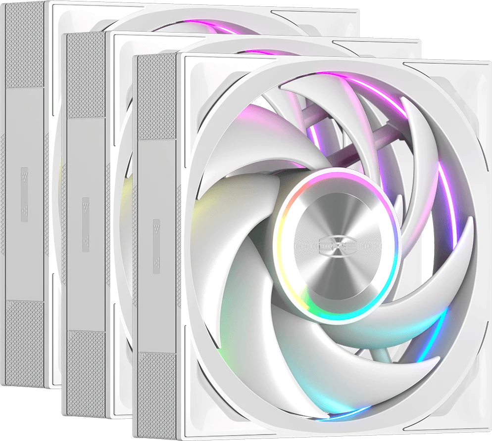 PCcooler F7 X120 ARGB White (3 шт.)