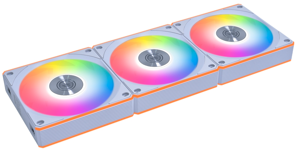 Lian Li UNI Fan CL Wireless 120 Reverse Blade White (3 шт.)