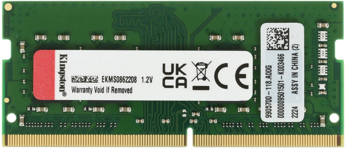 8Gb DDR4 3200MHz Kingston (KVR32S22S8/8WP)