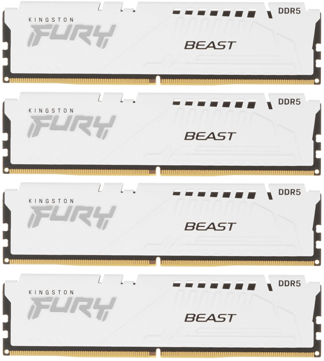 64Gb DDR5 5600MHz Kingston Fury Beast White (KF556C40BWK4-64) (4x16Gb KIT)