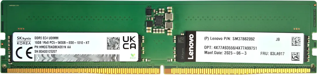 16Gb DDR5 5600MHz Lenovo ECC (4X77A99751)