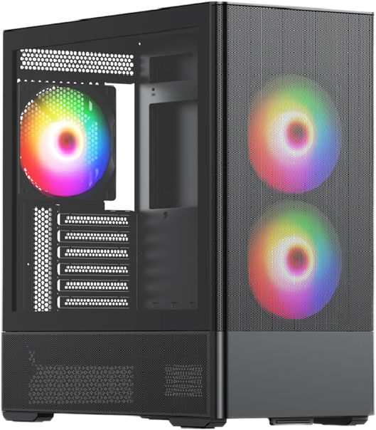 HSPD M712-TGBK-ARGB Black