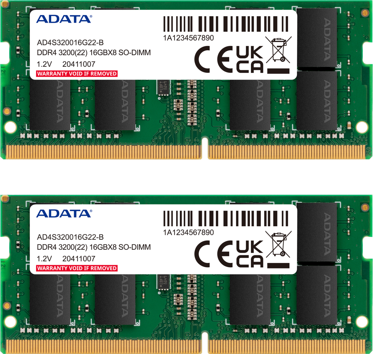 16Gb DDR4 3200MHz ADATA SO-DIMM (AD4S32008G22-DTGN) (2x8Gb KIT)