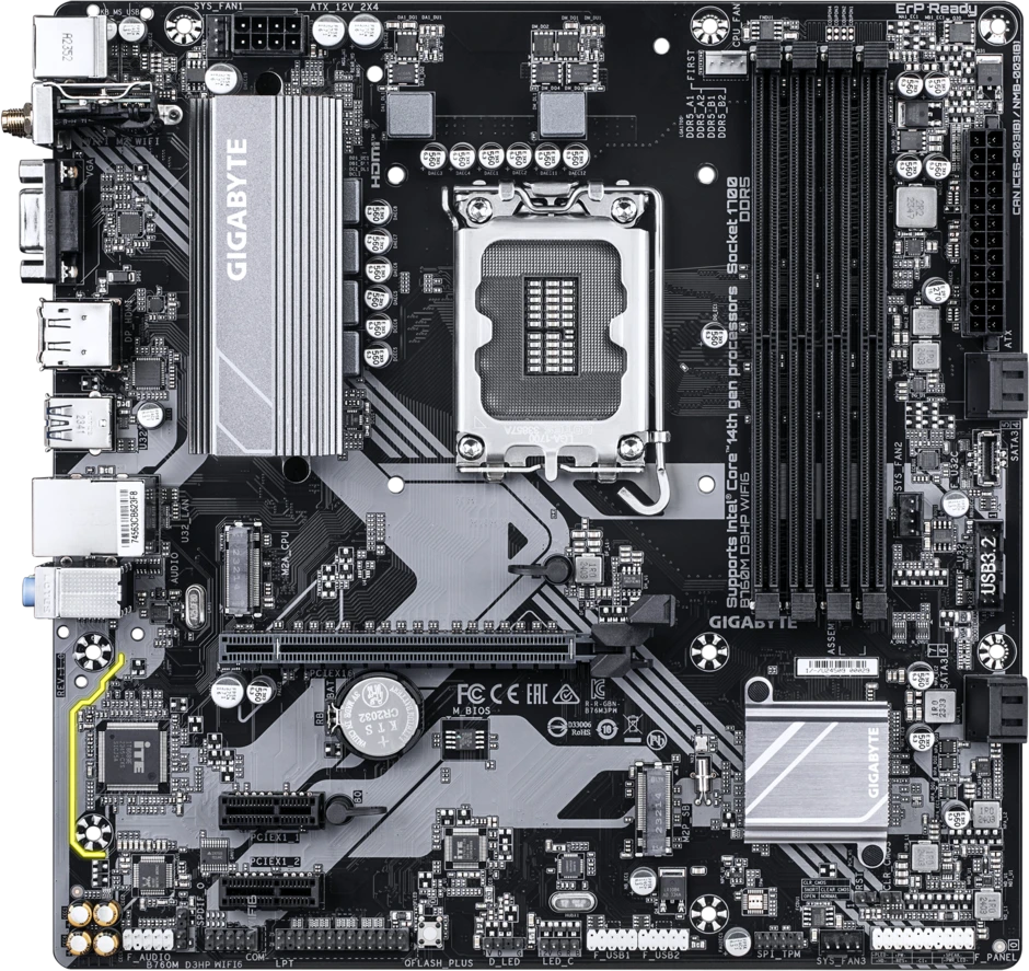 Gigabyte B760M D3HP WIFI6