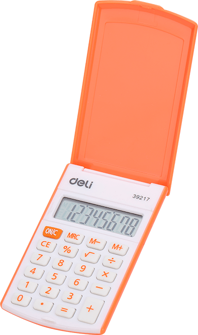 Калькулятор Deli E39217 Orange