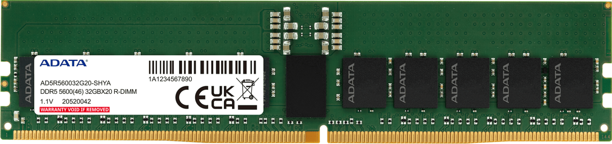 32Gb DDR5 5600MHz ADATA ECC Reg (AD5R560032G20-SHYA)