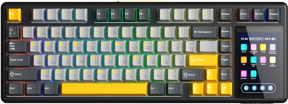 AULA L99 Black/Grey/Yellow