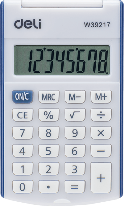Калькулятор Deli E39217 Blue