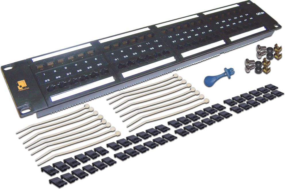 Патч-панель Lanmaster LAN-PPL48U5E