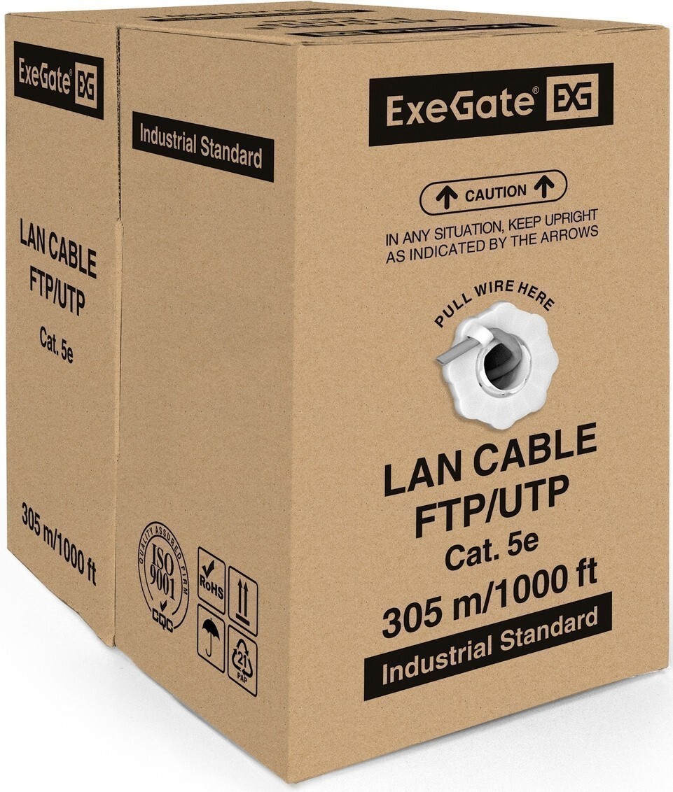 Кабельная бухта Exegate FTP 5e, 305м (EX281811RUS)