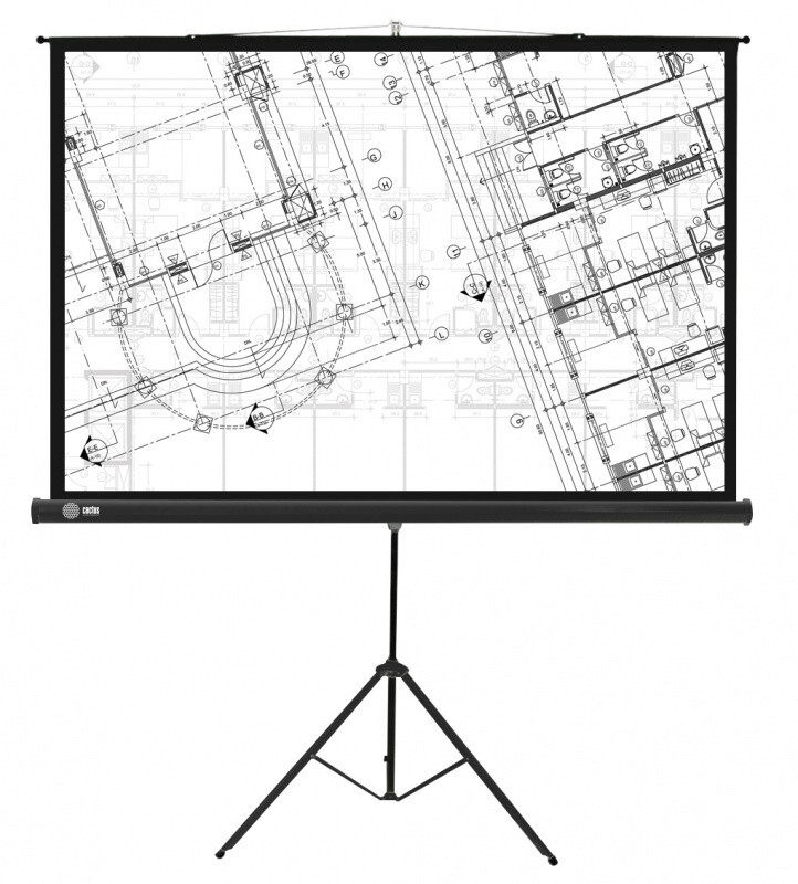 Экран напольный Cactus Triscreen 127x127см (CS-PST-127X127)
