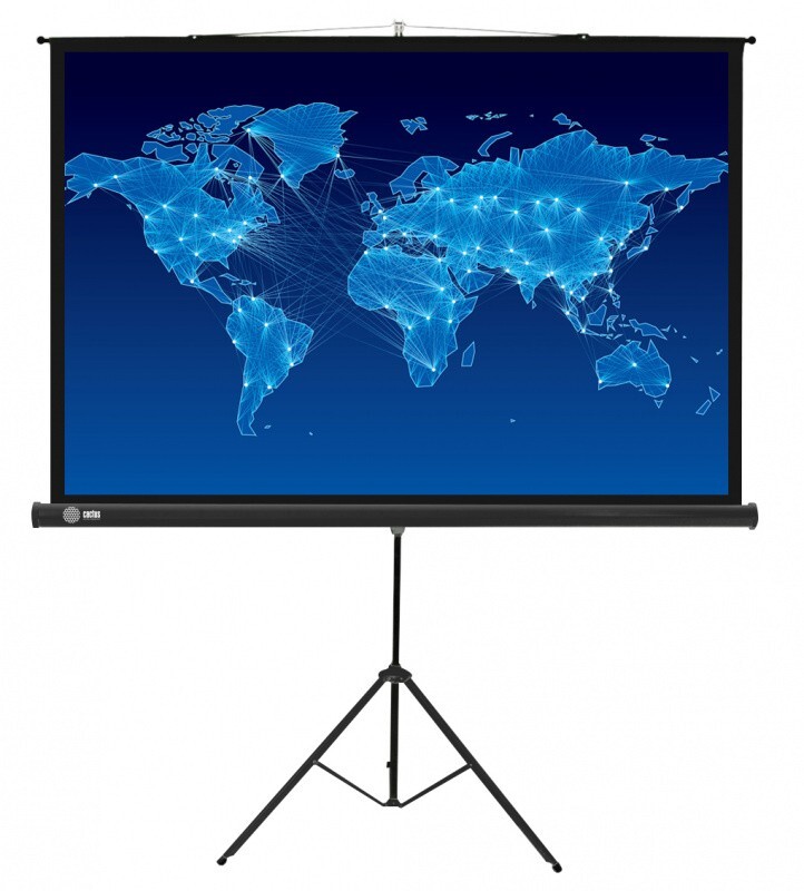 Экран напольный Cactus Triscreen 150x150см (CS-PST-150X150)