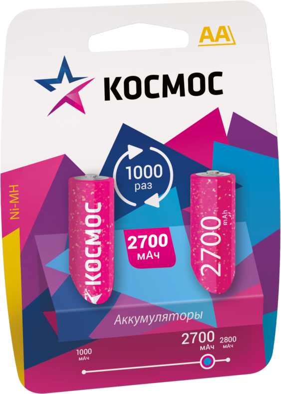 КОСМОС R6 (AA, 2700 mAh, 2 шт.)