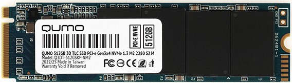 512Gb QUMO Novation 3D (Q3DT-512GSKF-NM2) OEM